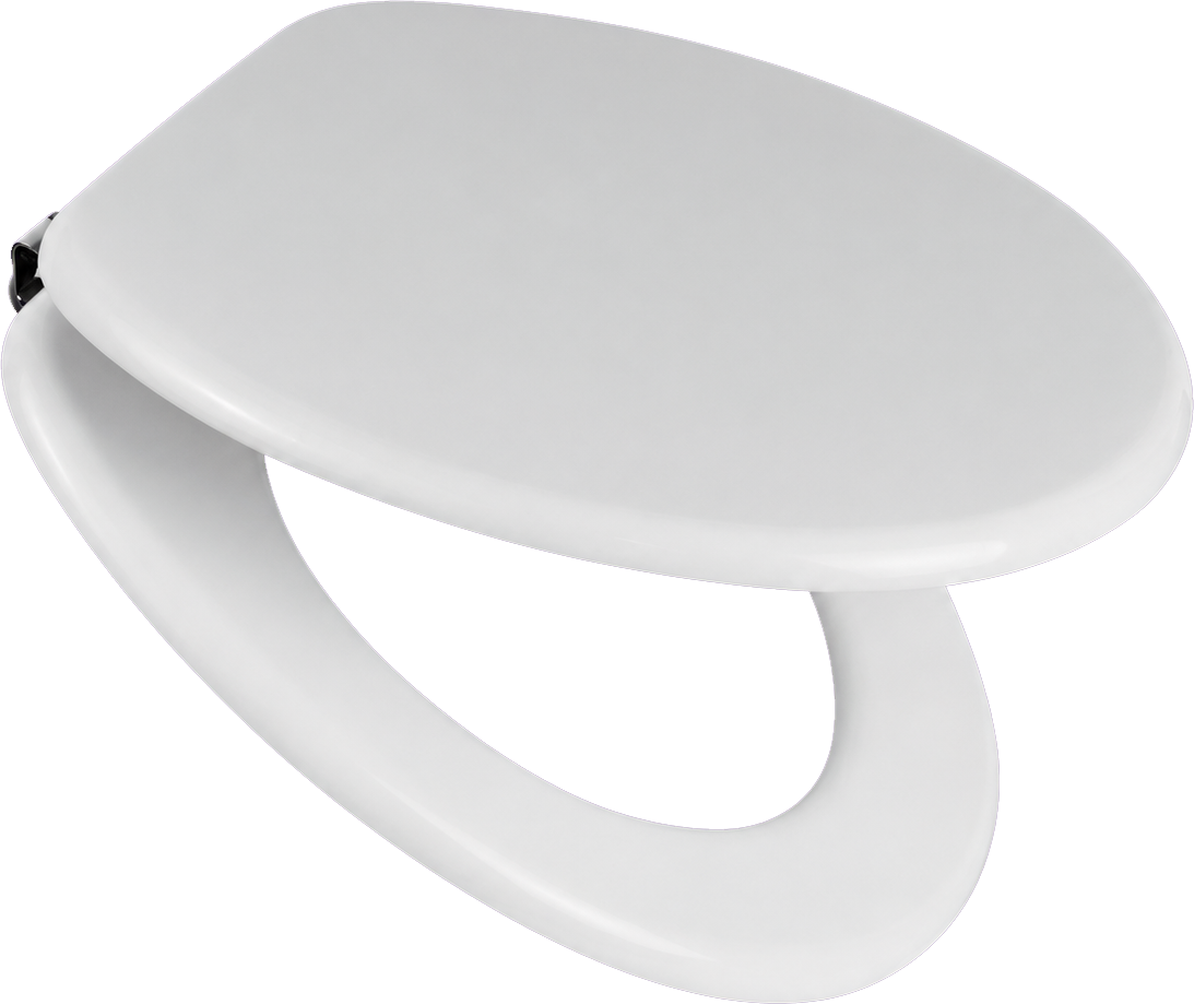 Tapa Asiento Inodoro Redondeada Andina (HDF) — Herraje Metálico